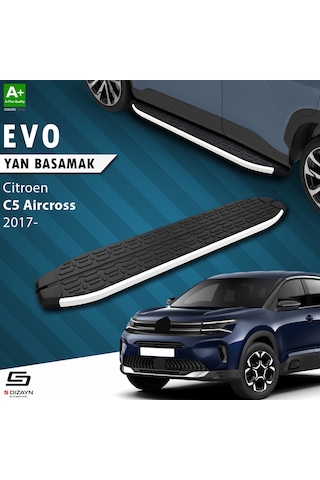 S-dizayn Citroen C5 Aircross Evo Aluminyum Yan Basamak 193 Cm 2017 Üzeri