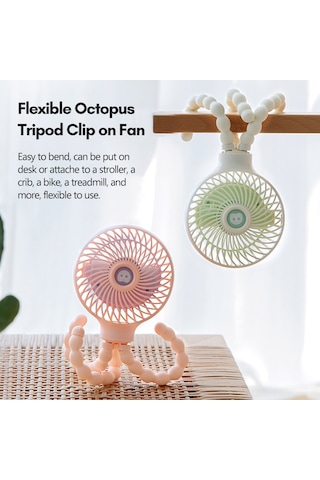 Honmex Usb Şarjlı Mini El Ventilatörü - Deformable Katlanabilir, 3 Hızlı, Yetişkin & Bebek İçin, 2000mah Pil, 40-50db Düşük Gürültü, Beyaz