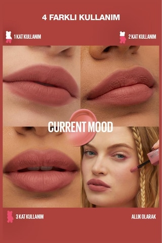 Maybelline Super Stay Teddy Tint Uzun Süre Kalıcı Likit Mat Tint 10 Current Mood 0