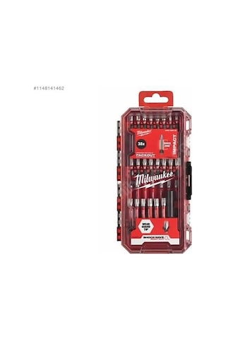 Milwaukee T4932492009 Shock Wave Bits Uç Seti 38 Parça