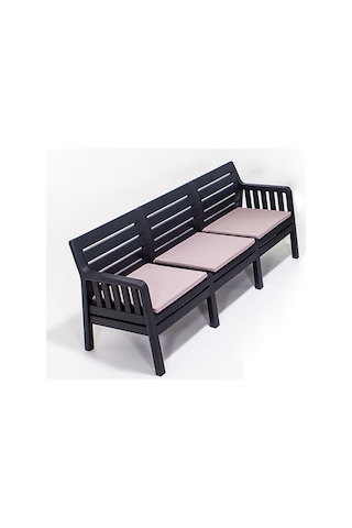 Lara Bahçe Balkon 3' Lü Koltuk-Antrasit