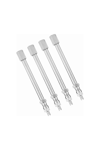 Xiyyadms Kamyon, Otobüs, Ticari Araçlar İçin 100mm Kromlu Lastik Valfi Uzatıcı, Çift Tekerlek Bağlantı Aleti 4 Adet - Kolay Enflasyon, Dayanıklı Malzeme