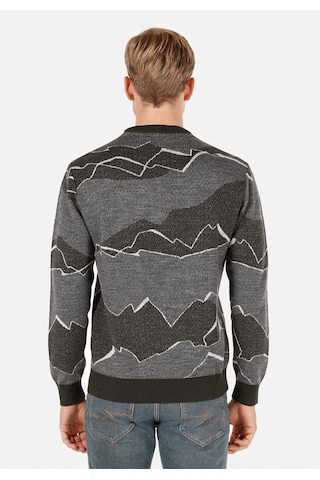 Colins Regular Fit Yuvarlak Yaka Jakarlı Erkek Yeşil Kazak Cl1071693 Q1.v1 Gre Koyu Yeşil