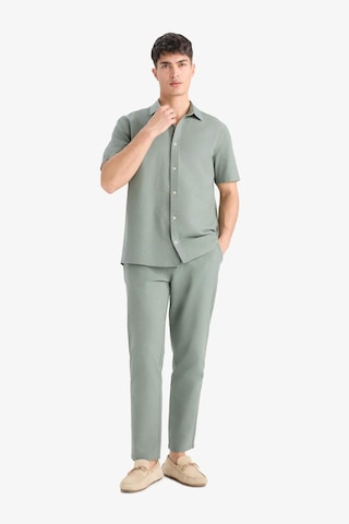 Defacto %100 Pamuk Slim Fit Keten Görünümlü Jogger Haki Erkek Pantolon D2671ax/kh398 Haki