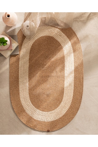 Alsace Oval Kilim - Naturel/krem - 90x150 Cm 8684427193297 Çok Renkli