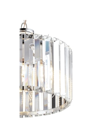 Luna Lighting Lüx Kristal Krom Taşlı 25'lik Avize Krom