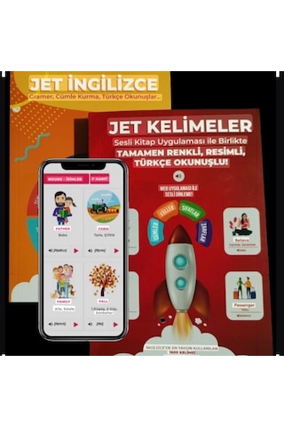 Jet İngilizce Eğitim Seti - Jet Kelimeler ve Uygulama 3 Lü Set