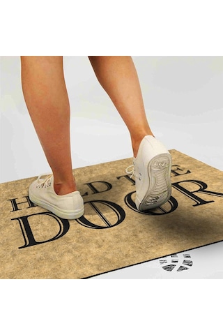 Kapı Önü Paspası - Modern Ve Şık Kapı Paspası Ev, Ofis Ve Dış Mekân Kullanımı İçin Hodor's Mat 45x65 Çok Renkli
