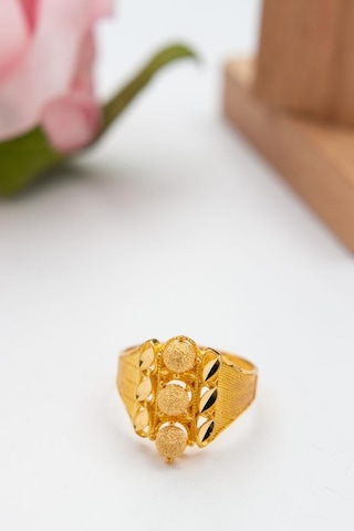 Latif Kuyumculuk 22 Ayar Altın Füzyon Döküm Kalemli Yüzük Lkyzk1521