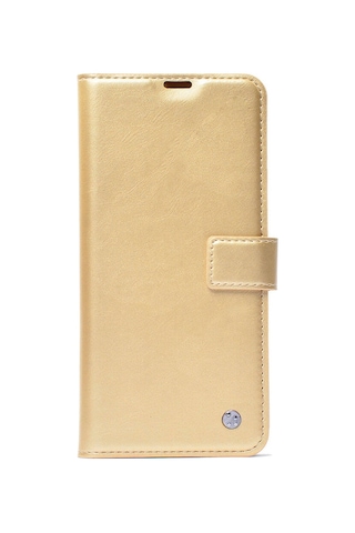 Oppo A16 Uyumlu Kılıf Suni Deri Kartlıklı Kapaklı Mıknatıslı Kar