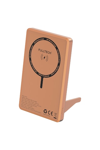 Fulltech Fp49 5000 Mah Magsafe Uyumlu Kablosuz Powerbank Turuncu 15w Hızlı Şarjlı Taşınabilir Şarj C