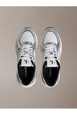 Calvin Klein Hike Runner Mesh Mix Kadın Gri Spor Ayakkabı Yw0yw02063-0ıx -12322 Gri