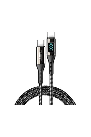 5a Qc4.0 Dijital Led Ekranlı E-mark Çipli Usb Pd Type-c Hızlı Şarj Ve Data Kablosu 1 Metre Diğer