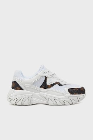 Guess Bayan Ayakkabı Fltnow Fal12 Whıbr Beyaz-kahve Beyaz - Kahverengi