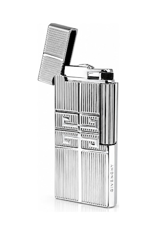 Premium Metal Gazlı Çakmak Çizgili Desenli Klasik Taşlı Hediyelik Çakmak