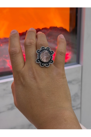 Pembe Turmalin Elmas Yüzük 363