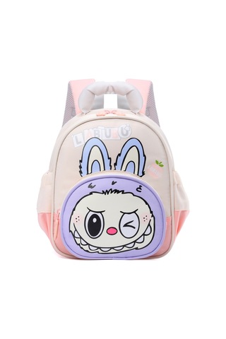 Labubu Çocuk Okul Çantası 3-6 Yaş Okul Öncesi Sırt Çantası Pembe