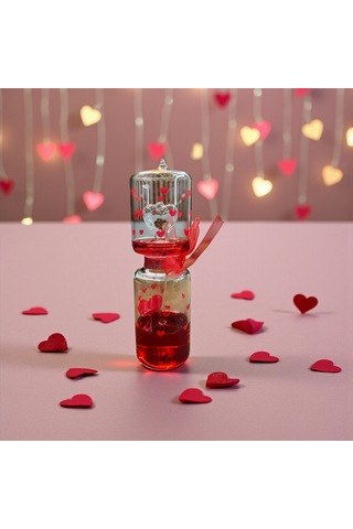 Aşk Ölçer Romantik Kalpli Dekoratif Cam Obje