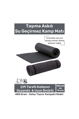 Taşıma Askılı Su Geçirmez Konforlu Kalın Rahat Çift Taraflı Çadır Uyku Yer Minderi 10mm Kamp Matı Çok Renkli