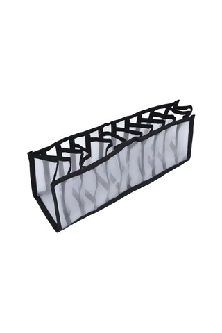 Fosenze Siyah Çok Amaçlı Klasörlü Depolama Kutusu - Nylon Malzeme, Kuru, Katlanabilir, 33x16x40 Cm - Giyim, Kozmetik Ve Çeşitli Eşyalar İçin Siyah