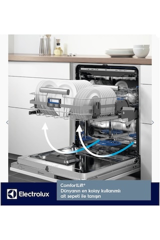 Electrolux ESC87300SX ComfortLift XXL 9 Programlı 13 Kişilik Bulaşık Makinesi