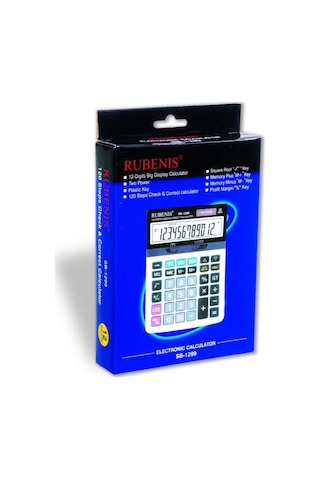 Rubenis SB-1299 Masaüstü 12 Hane Hesap Makinesi