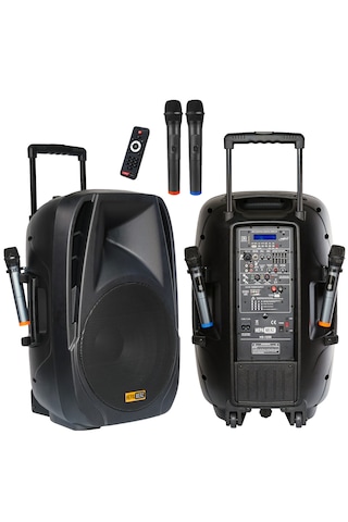 Hs1250 Şarjlı Ekolayzerli Taşınabilir Seyyar Ses Sistem 15" 1250w
