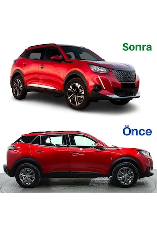 Peugeot 2008 Krom Yan Kapı Çıtası 2020- 4 Parça