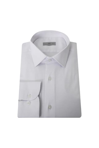 UKİ Uki Beyaz Saten Slim Fit Klasik Gömlek