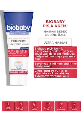 Bebekler Çocuklar İçin Pişik Kremi 75 Ml