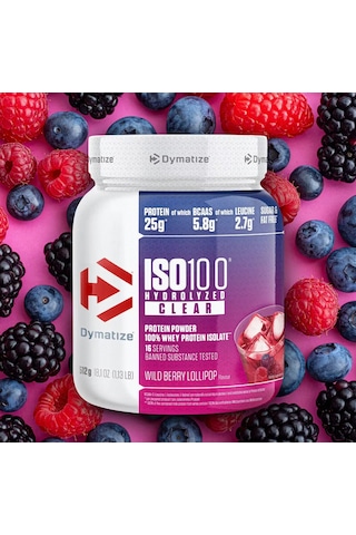 Dymatize Iso 100 Hydrolized Clear Whey Protein 512 Gr Orman Meyveleri