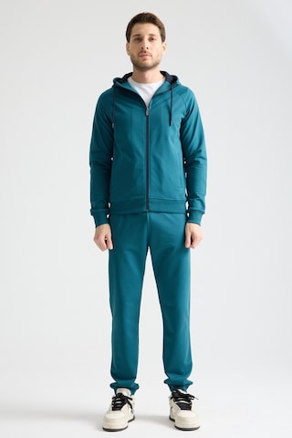 Shooter Sportswear Elit Class Füme Erkek Eşofman Takımı Mevsimlik Kapüşonlu Manşetli Rahat Kalıp Petrol Mavisi