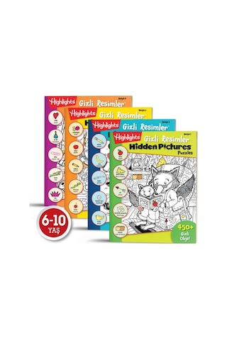 Focus Gelişim Hidden Pictures Gizli Resimler 4'lü Set