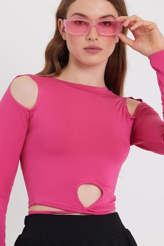Quhox Kadın Allegro Crop Pembe