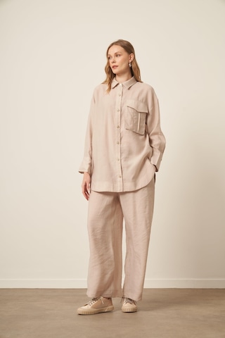 Ftz Women Kadın Modal Cepli Takım Beige 30717 Beige