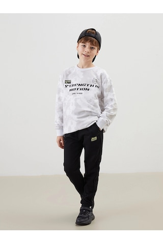 LC Waikiki Lcw Kids Bisiklet Yaka Erkek Çocuk Eşofman Takımı Grey Prınted