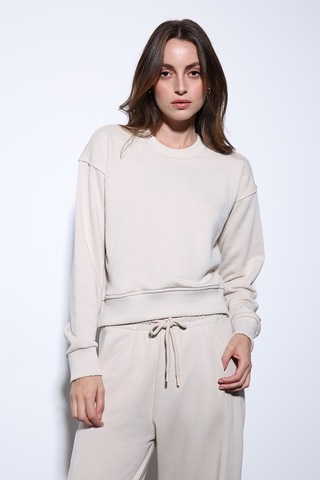 Antioch Basic Kadın Sweatshirt Ba25y920 Bej
