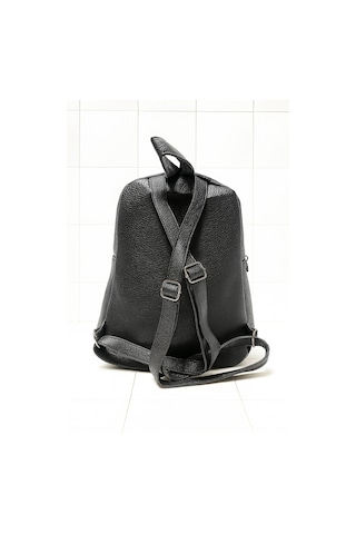 Newish Polo D Model Sırt Çantası-yıkama Suni Deri Siyah