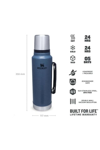 Stanley Klasik Vakumlu Paslanmaz Çelik Termos 1 Lt Mavi