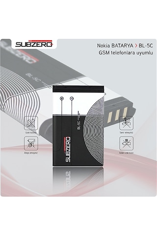 Nokia Bl-5C Nokia 1100. 1101. 1110. 1112. 1200 1208. 1209 Batarya