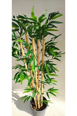 Rüzgar Yapay Çiçekçilik 110 Cm 5 Li Yuvarlak Bambu Yeşil