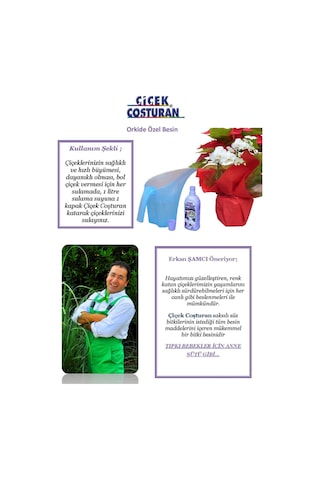 Çiçek Coşturan Orkide Süs Bitki Besini 600 ML