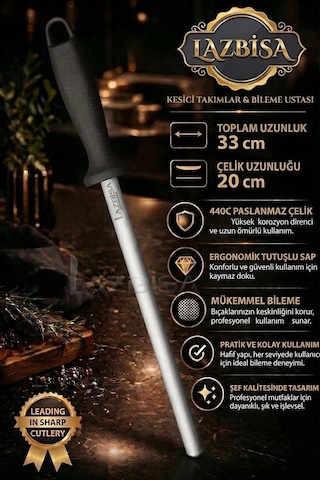 Lazbisa MFT-245 İncisive Serisi Masat Mutfak Bıçak Bileme Aleti Masatı