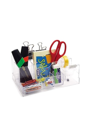 0815 Sef Desk Organizer Bant Kesicili Şeff.