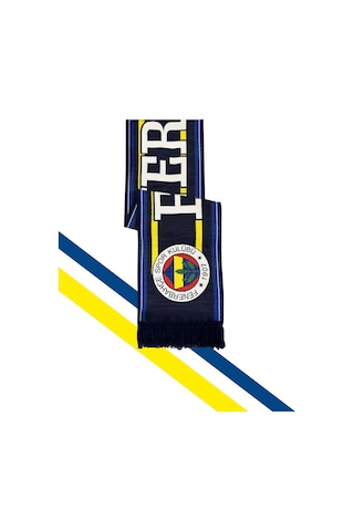 Fenerium Fenerbahçe Lacivert Üç Renkli Unisex Dokuma Atkı Uv Kutu Hediyeli Lacivert Lzr