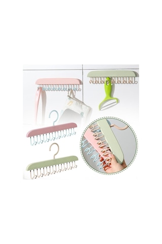 Dolap İçi Askılık Düzenleyici Mutfak Banyo Çok Amaçlı Organizer Askı Şal Kravat Şapka Takı