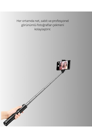 Uzaktan Kumandalı Bluetooth Selfie Çubuğu 130 Cm Ayarlanabilir