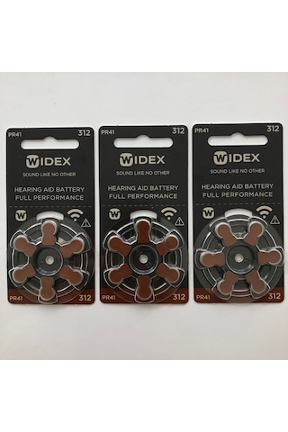WİDEX İŞİTME CİHAZI 312 NUMARA PİL 3 PAKET