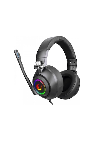 RAMPAGE RM-K20 AMAZE Siyah USB 7.1 Noice Can  elling Mic RGB Ledl