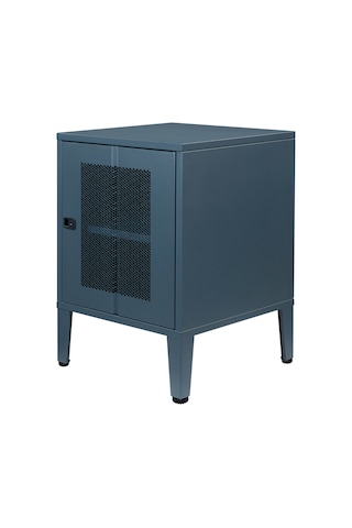 Lande Ziglat Serisi Perfore Kapaklı Metal Dolap Antrasit Gri Ral 7016 450x490x450 Mm Gri-beyaz